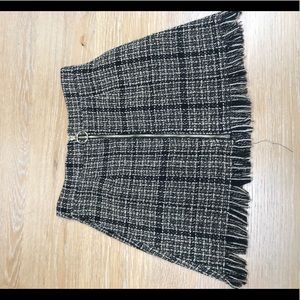 Tweed mini skirt